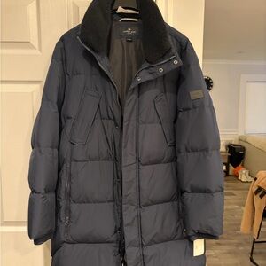 Andrew Marc Navy Puffer Jacket